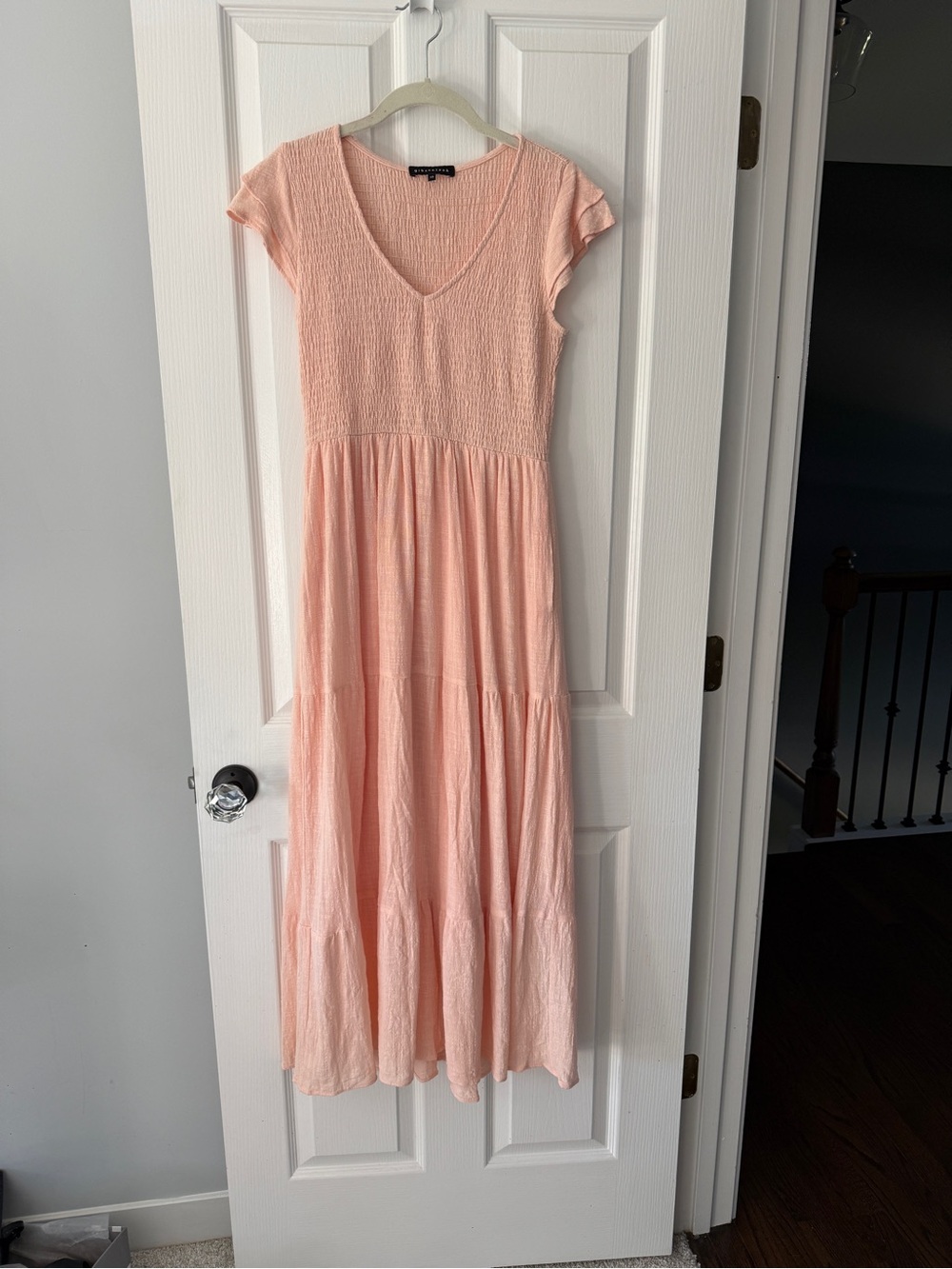 Gibsonlook Flutter Sleeve Cotton Gauze Maxi Dress EUC